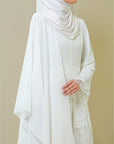 Sulaman Bidara Shawl Off White