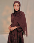 Bidara Shawl : Mahogany