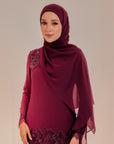 Fiancée Shawl : Burgundy