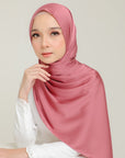 Royal Satin Shawl Prune