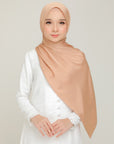 Royal Satin Shawl Brushed Orange
