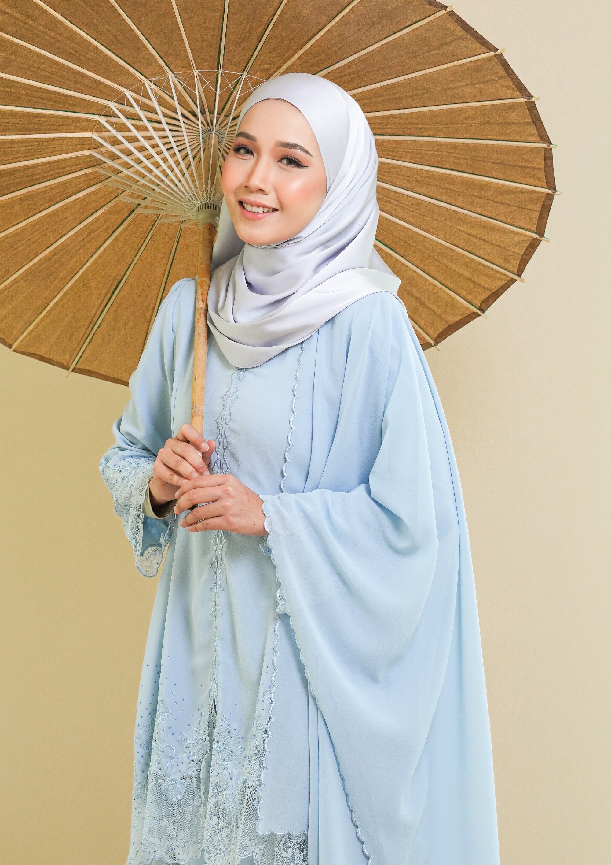 Sulaman Bidara Shawl Soft Blue