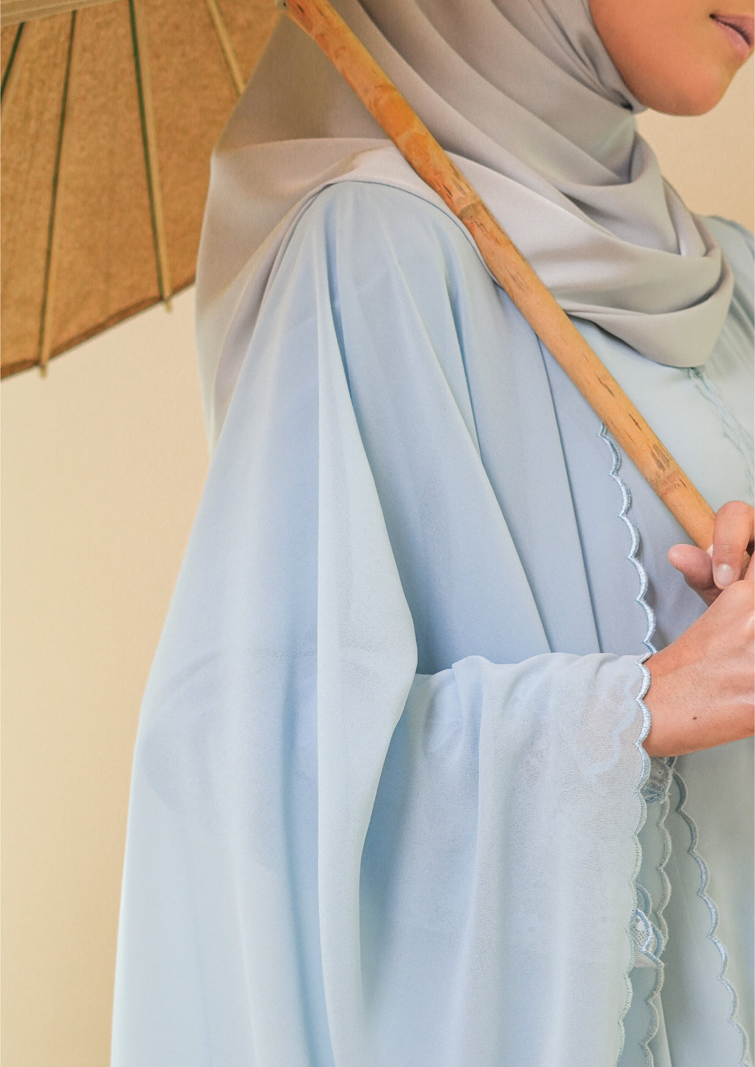 Sulaman Bidara Shawl Soft Blue