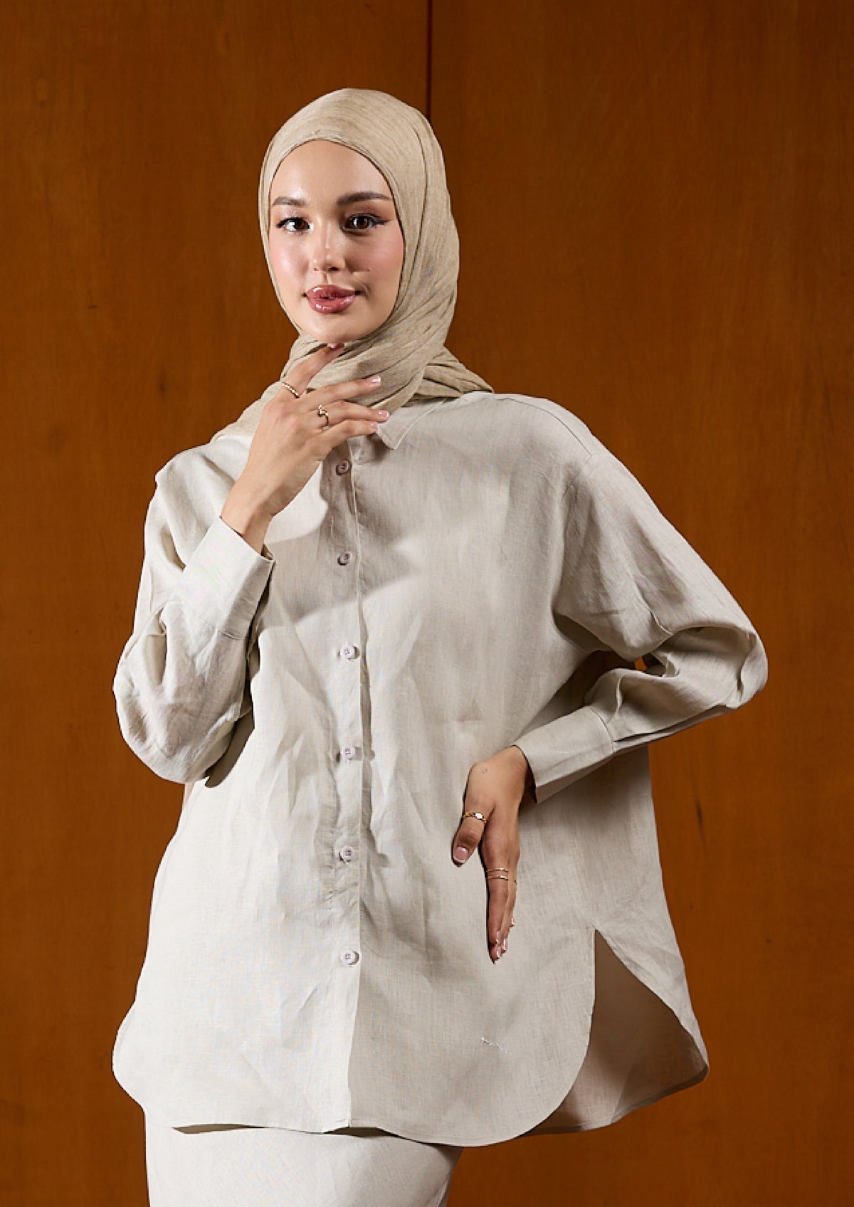 Linen Top : Clay