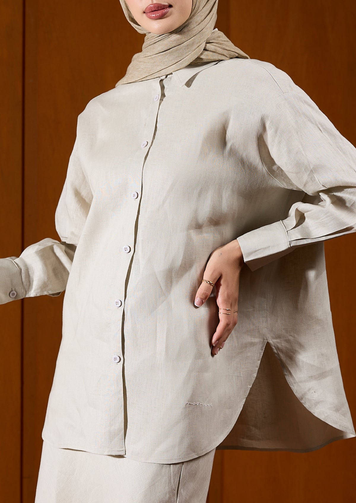 Linen Top : Clay