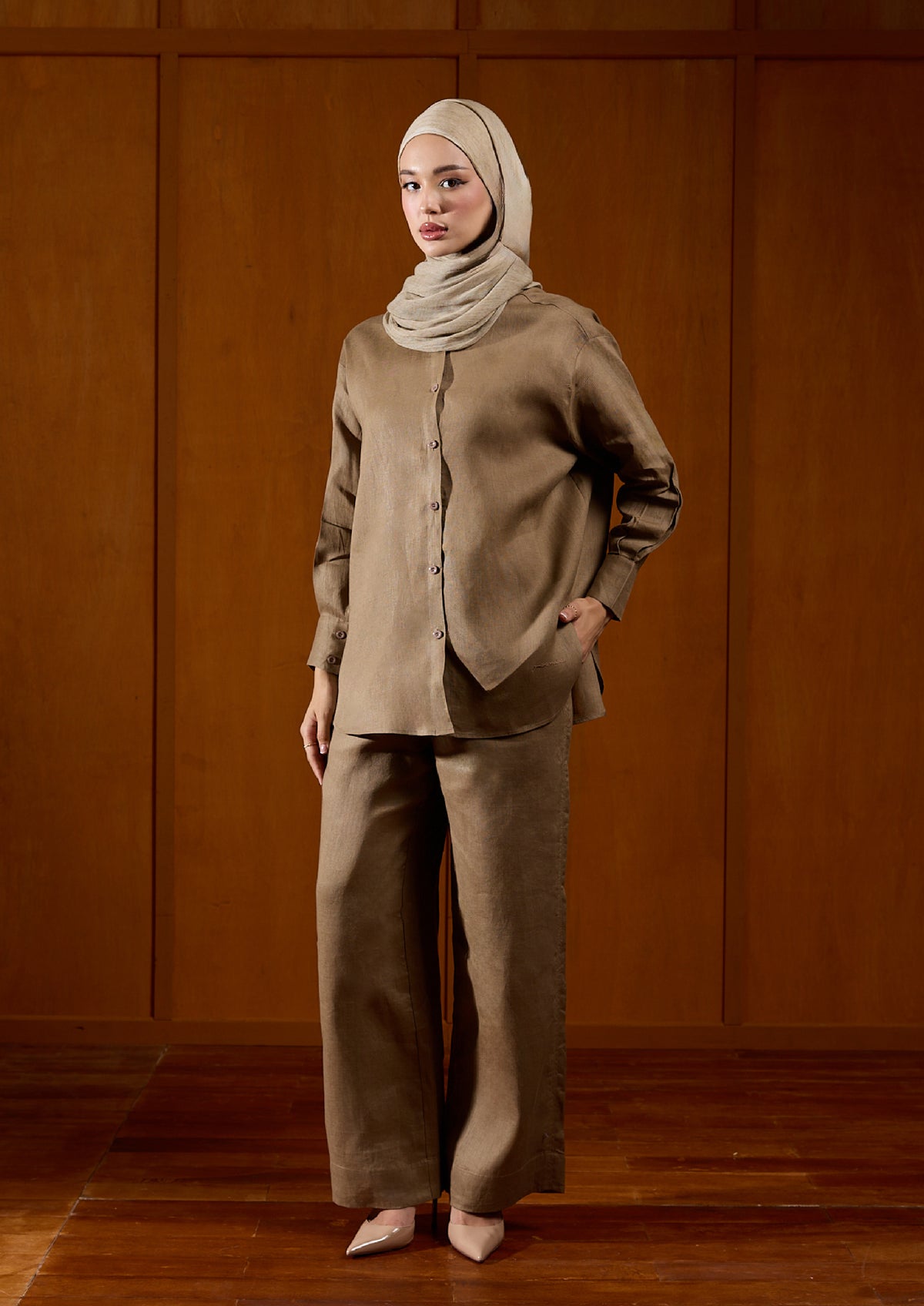Linen Pants : Hazelnut