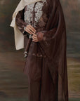 Shawl Heidi Brown