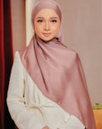 Hana Satin Shawl Cocoa Brown