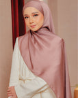 Hana Satin Shawl Cocoa Brown