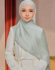 Hana Satin Shawl Ice Green