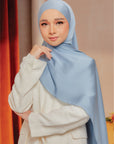 Hana Satin Shawl Powder Blue