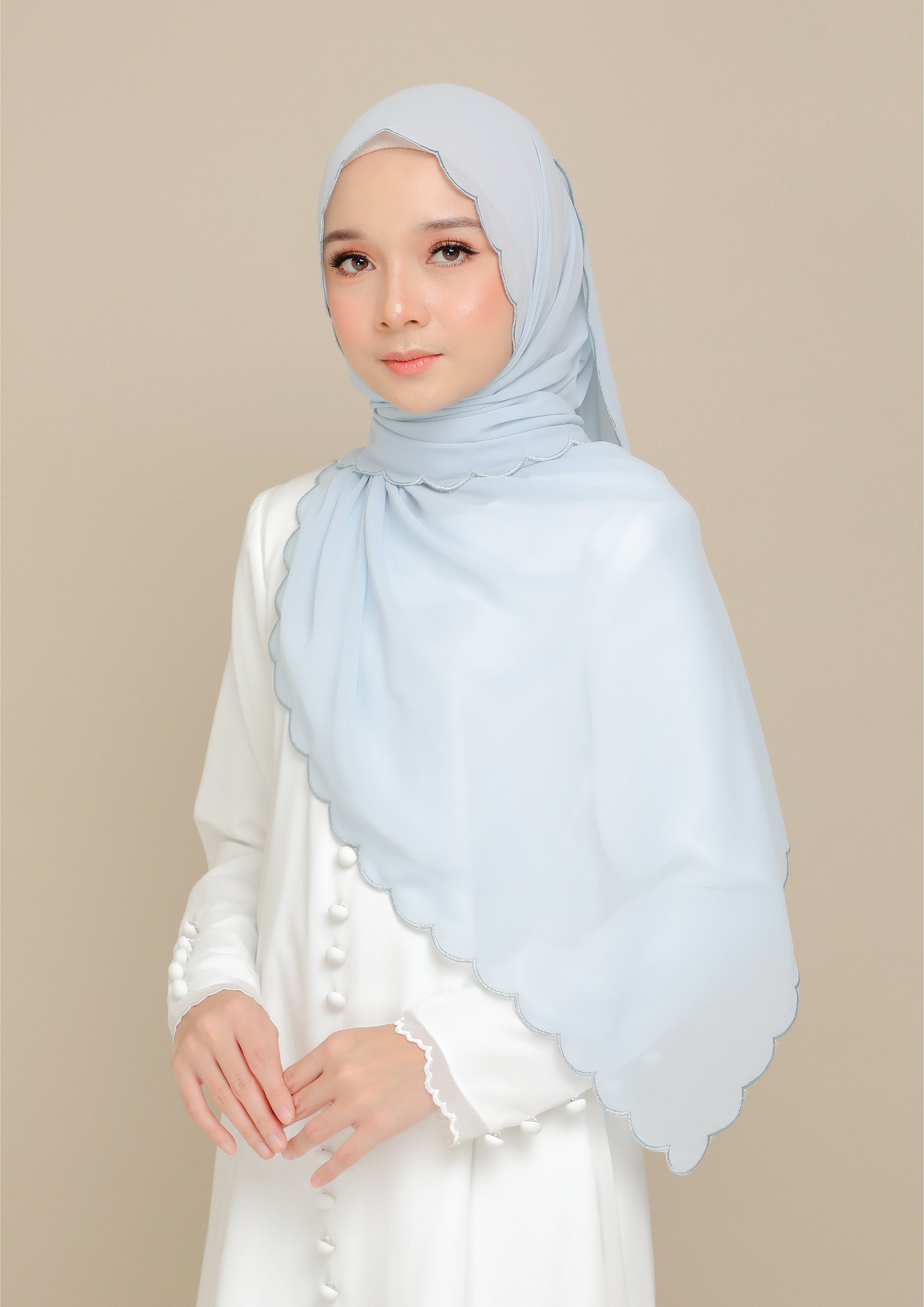 Shawl Sulam Bluebell