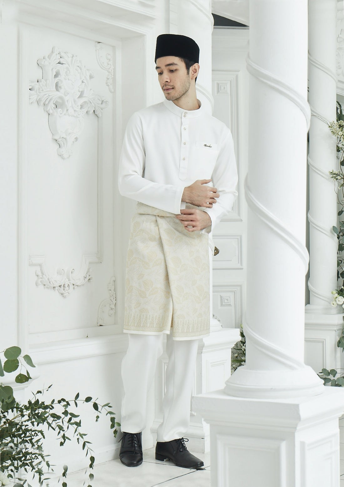 Baju Melayu Akad White