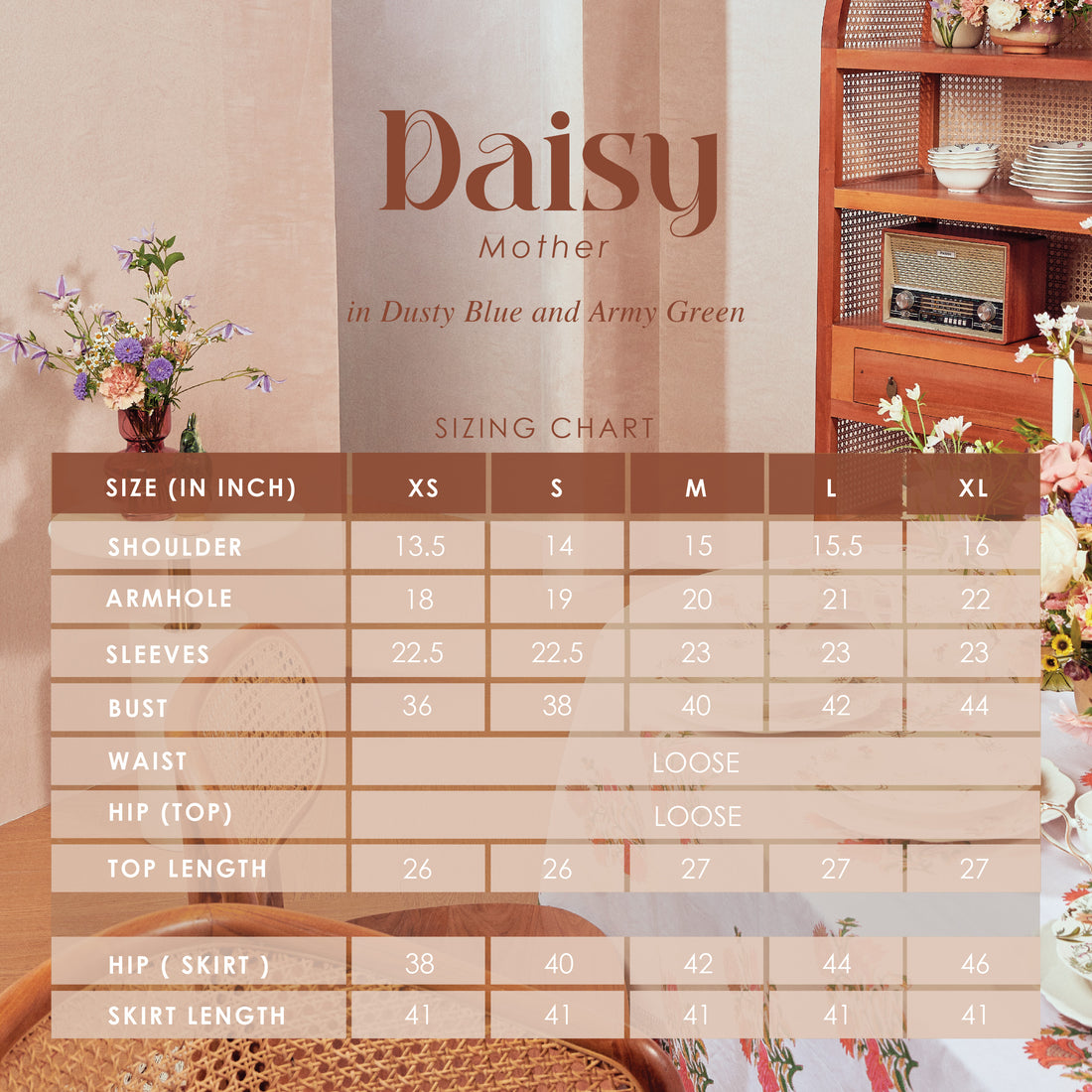 Daisy Dusty Blue - Mother