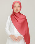 Royal Satin Shawl Raspberry