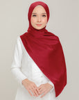 Royal Satin Shawl Maroon