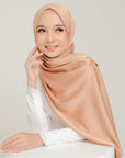 Royal Satin Shawl Brushed Orange