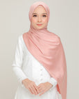 Royal Satin Shawl Flamingo Pink