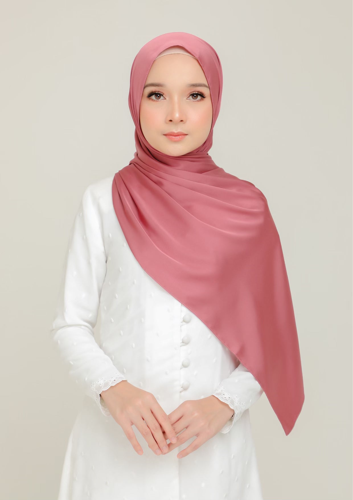 Royal Satin Shawl Prune