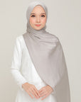 Royal Satin Shawl Rocky Grey